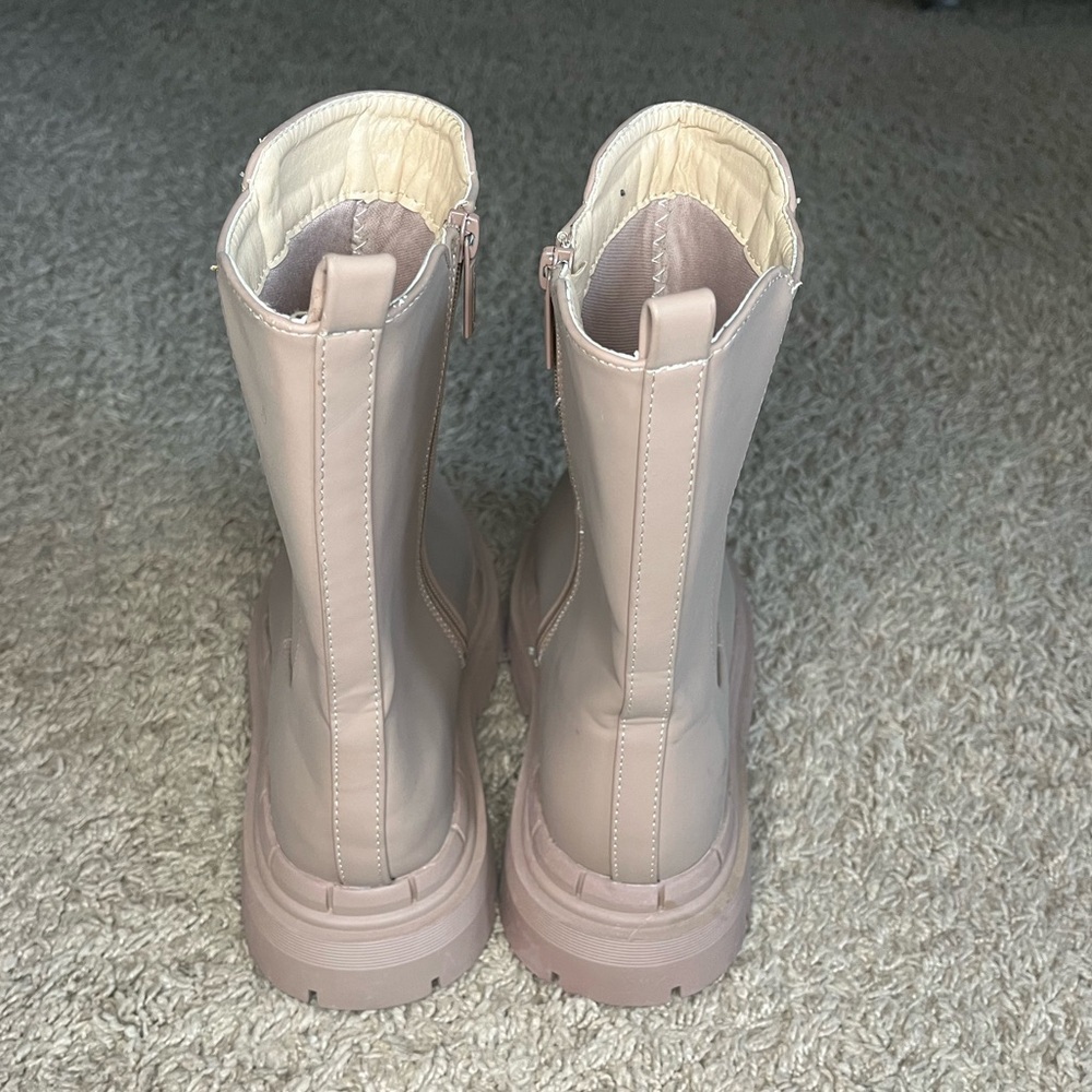 Faux Leather Chunky Chelsea Boots Size 10 - Picture 7 of 12